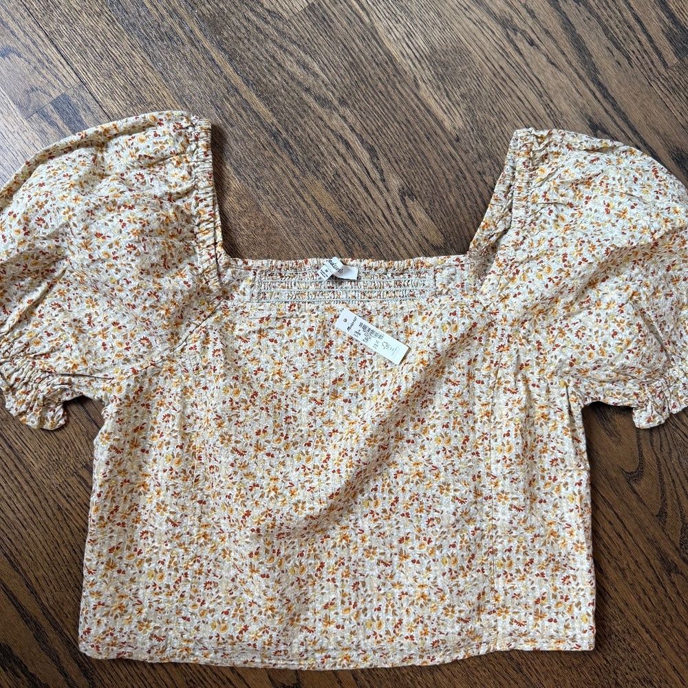 NWT Madewell Floral top